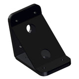 Power-Pole Deck Mount - 0" Setback - 6" Rise - Black [PKB-D-0-4-U-BK]