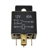 Regitar USA Relay w/Tab f/Most Engines: 30AMP, 5 Terminal, Single Pole/Double Throw [RMZ013]
