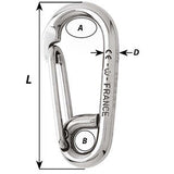 Wichard Symmetric Carbine Hook - Length 80mm - 5/16" [2315W]