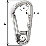 Wichard Asymmetric Carbine Hook - Length 120mm - 15/32" [2327W]