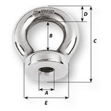 Wichard 8mm Eye Nut - Thread M10 x 150mm [6345W]